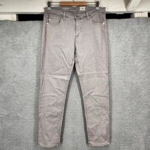 AG Adriano Goldschmied The Prima Ankle Jeans Womens Size 31R Grey Lyocell Blend‎